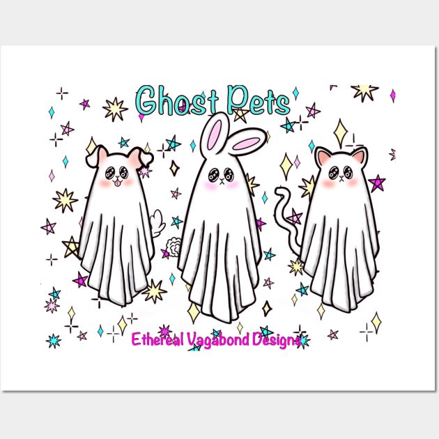 Ghost Pets Wall Art by Ethereal Vagabond Designs